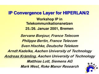 IP Convergence Layer for HIPERLAN/2