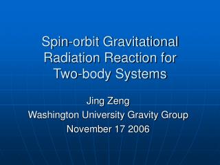 Spin-orbit Gravitational Radiation Reaction for Two-body Systems