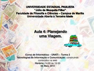 UNIVERSIDADE ESTADUAL PAULISTA “Júlio de Mesquita Filho”