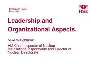 Leadership and Organizational Aspects.