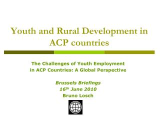 Youth and Rural Development in ACP countries