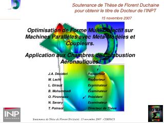 Optimisation de Forme Multi-Objectif sur Machines Parallèles avec Méta-Modèles et Coupleurs.