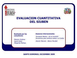 EVALUACION CUANTITATIVA DEL SIUBEN