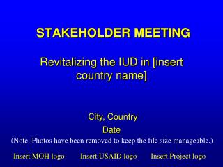 STAKEHOLDER MEETING