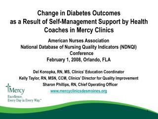 American Nurses Association National Database of Nursing Quality Indicators (NDNQI) Conference