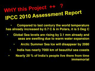 IPCC 2010 Assessment Report