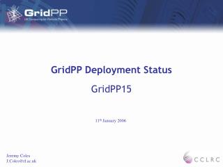 GridPP Deployment Status