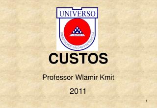 CUSTOS Professor Wlamir Kmit 2011