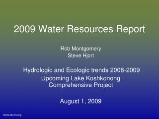 2009 Water Resources Report