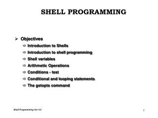 SHELL PROGRAMMING