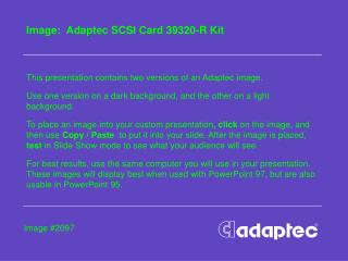 Image: Adaptec SCSI Card 39320-R Kit