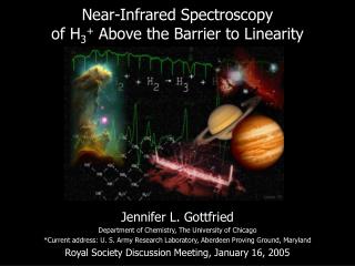 Near-Infrared Spectroscopy of H 3 + Above the Barrier to Linearity