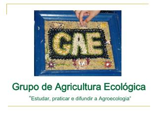 Grupo de Agricultura Ecológica “ Estudar, praticar e difundir a Agroecologia”