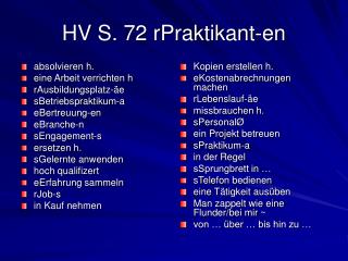 HV S. 72 rPraktikant-en