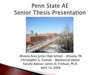 Penn State AE Senior Thesis Presentation