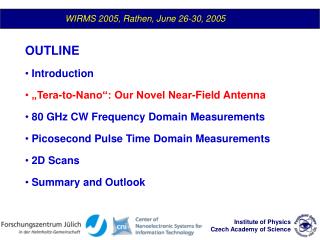 WIRMS 2005, Rathen, June 26-30, 2005