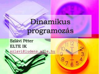 Dinamikus programozás