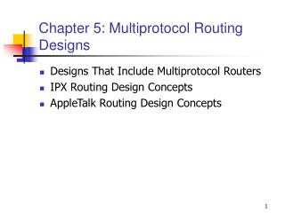 Chapter 5: Multiprotocol Routing Designs