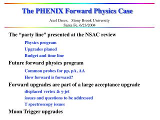 The PHENIX Forward Physics Case   