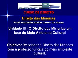 CURSO DE DIREITO