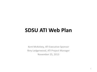 SDSU ATI Web Plan