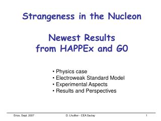 Strangeness in the Nucleon Newest Results from HAPPEx and G0