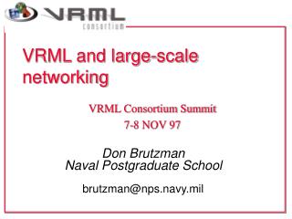 VRML and large-scale networking