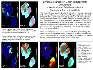 Chronostratigraphy in Chemical Sediments and Ashfalls J. Wood – Michigan Technological University
