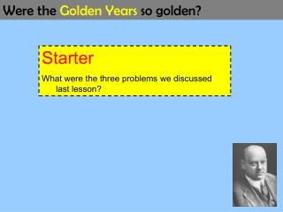 Starter What were the three problems we discussed last lesson?