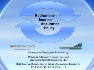 Retirement Income Assurance Policy