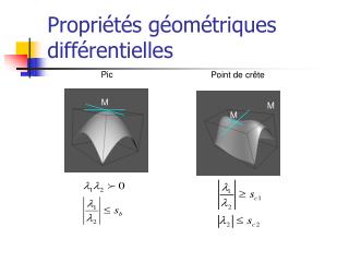 Propriétés géométriques différentielles