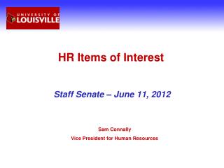 HR Items of Interest