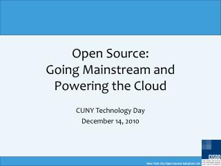 New York City Open Source Solutions Lab