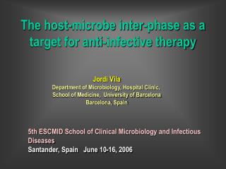 The host-microbe inter-phase as a target for anti-infective therapy