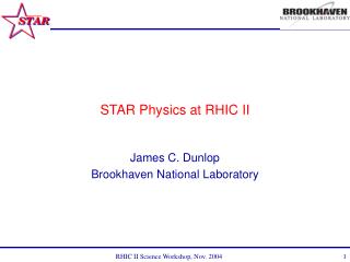 STAR Physics at RHIC II