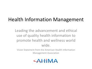 Health Information Management