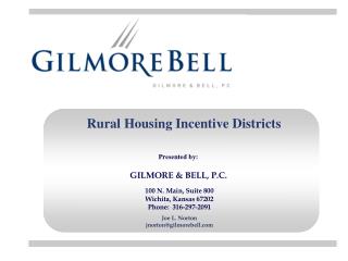 Rural Housing Incentive Districts
