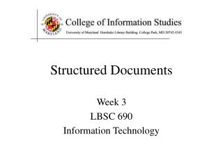 Structured Documents