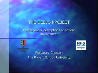 THE DEEDS PROJECT