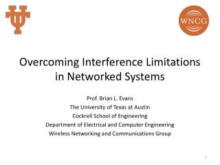 Overcoming Interference Limitations in Networked Systems