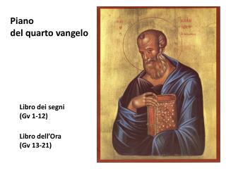 Libro dei segni (Gv 1-12) Libro dell’Ora (Gv 13-21)