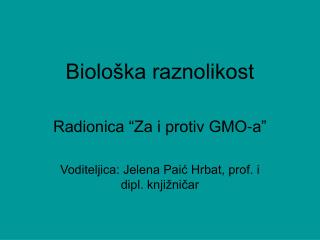 Biološka raznolikost