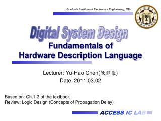 Fundamentals of Hardware Description Language