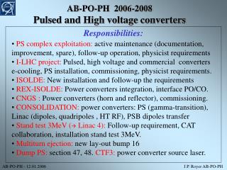 AB-PO-PH 2006-2008 Pulsed and High voltage converters
