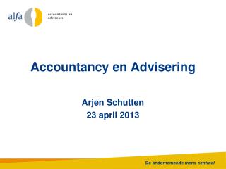 Accountancy en Advisering