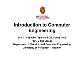 Introduction to Computer Engineering