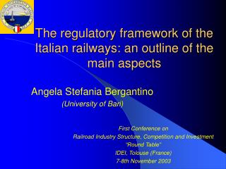 The regulatory framework of the Italian railways: an outline of the main aspects
