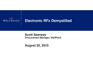 Electronic RFx Demystified