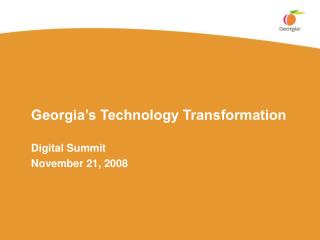 Georgia’s Technology Transformation