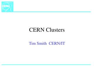 CERN Clusters